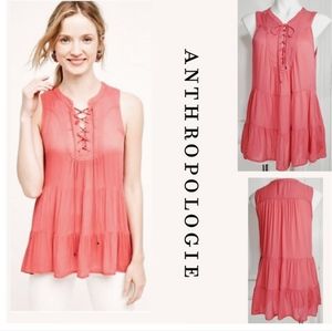 Floreat Anthropologie Coral Tunic Top